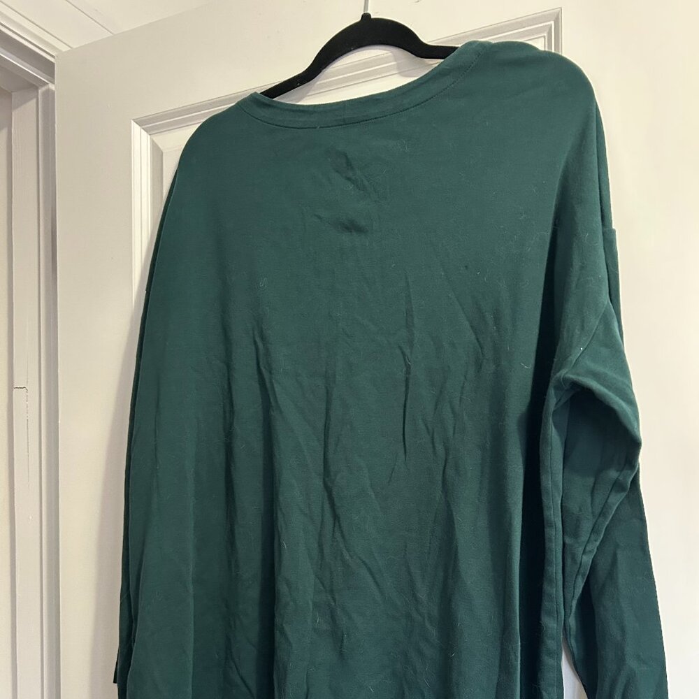 J. Jill Green Long Sleeve V-Neck Tunic - Size 2x - Picture 3 of 4